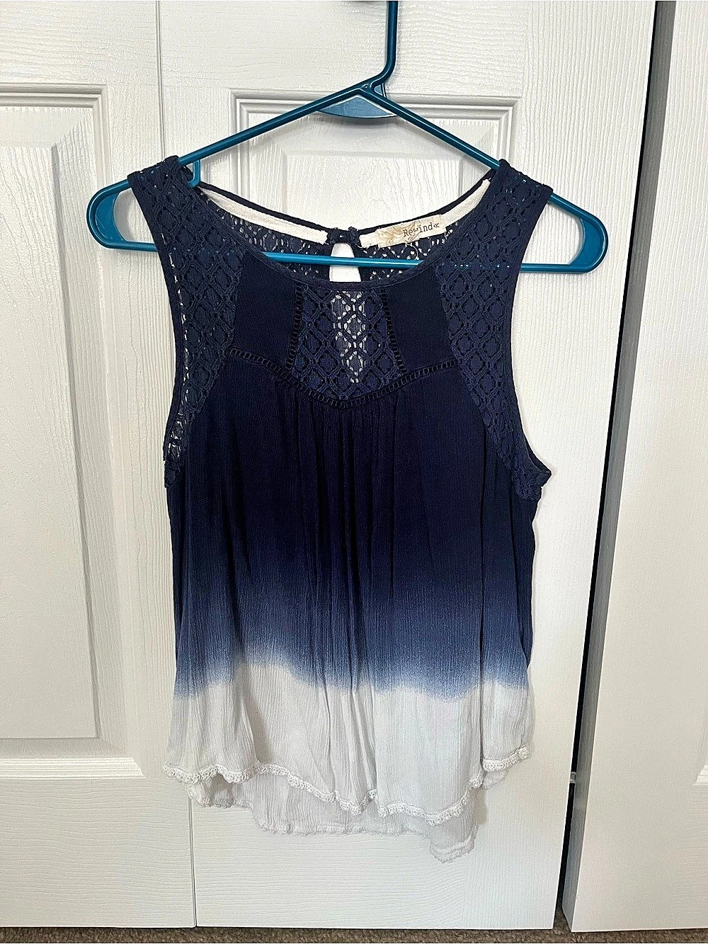 Tank in Blue & White